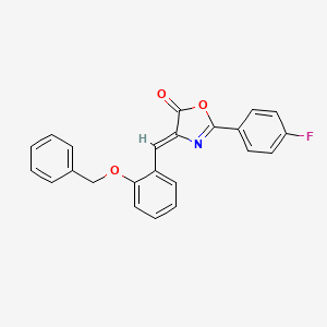 (4Z)-4-[2-(benzyloxy)benzylidene]-2-(4-fluorophenyl)-1,3-oxazol-5(4H)-one