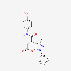 N-(4-ethoxyphenyl)-3-methyl-6-oxo-1-phenyl-1,4,5,6-tetrahydropyrano[2,3-c]pyrazole-4-carboxamide