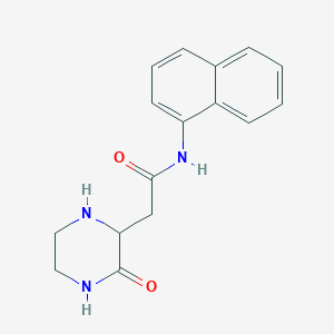 N-(naphthalen-1-yl)-2-(3-oxopiperazin-2-yl)acetamide