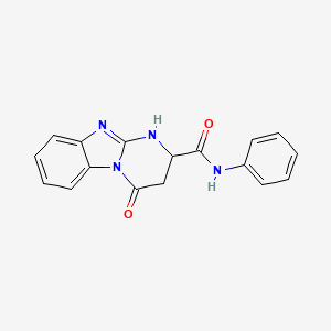 4-oxo-N-phenyl-1,2,3,4-tetrahydropyrimido[1,2-a]benzimidazole-2-carboxamide