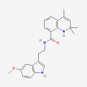 N-[2-(5-methoxy-1H-indol-3-yl)ethyl]-2,2,4-trimethyl-1,2-dihydroquinoline-8-carboxamide