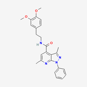 N-[2-(3,4-dimethoxyphenyl)ethyl]-3,6-dimethyl-1-phenyl-1H-pyrazolo[3,4-b]pyridine-4-carboxamide