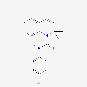 molecular formula C19H19BrN2O B11033861 N-(4-bromophenyl)-2,2,4-trimethylquinoline-1(2H)-carboxamide 