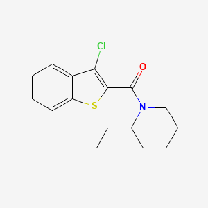 (3-Chloro-1-benzothiophen-2-yl)(2-ethylpiperidin-1-yl)methanone