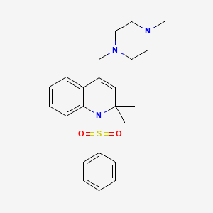 2,2-Dimethyl-4-[(4-methylpiperazin-1-yl)methyl]-1-(phenylsulfonyl)-1,2-dihydroquinoline