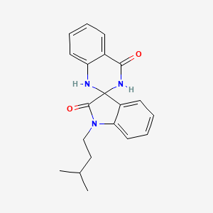 1-(3-methylbutyl)-1'H-spiro[indole-3,2'-quinazoline]-2,4'(1H,3'H)-dione