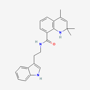 molecular formula C23H25N3O B11033991 N-[2-(1H-indol-3-yl)ethyl]-2,2,4-trimethyl-1,2-dihydroquinoline-8-carboxamide 