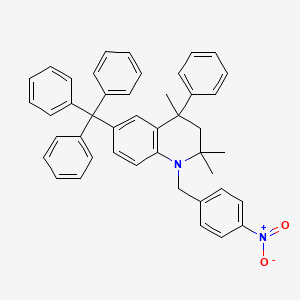 2,2,4-Trimethyl-1-(4-nitrobenzyl)-4-phenyl-6-trityl-1,2,3,4-tetrahydroquinoline