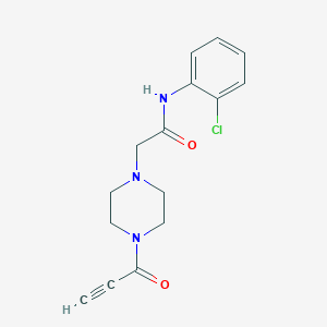 molecular formula C15H16ClN3O2 B11034034 N-(2-Chlorophenyl)-2-[4-(prop-2-ynoyl)piperazin-1-YL]acetamide 