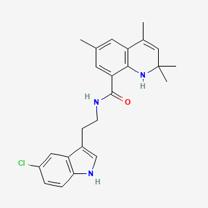 molecular formula C24H26ClN3O B11034036 N-[2-(5-chloro-1H-indol-3-yl)ethyl]-2,2,4,6-tetramethyl-1,2-dihydroquinoline-8-carboxamide 