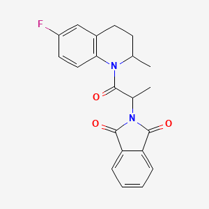 2-[1-(6-fluoro-2-methyl-3,4-dihydroquinolin-1(2H)-yl)-1-oxopropan-2-yl]-1H-isoindole-1,3(2H)-dione