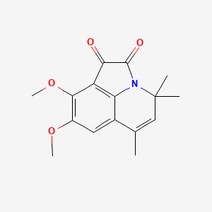 8,9-dimethoxy-4,4,6-trimethyl-4H-pyrrolo[3,2,1-ij]quinoline-1,2-dione