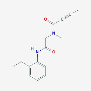 N-{[(2-Ethylphenyl)carbamoyl]methyl}-N-methylbut-2-ynamide