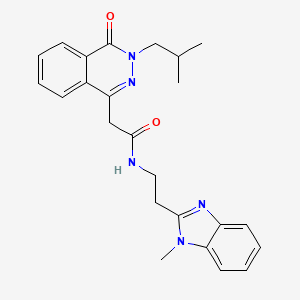 N-[2-(1-methyl-1H-benzimidazol-2-yl)ethyl]-2-[3-(2-methylpropyl)-4-oxo-3,4-dihydrophthalazin-1-yl]acetamide