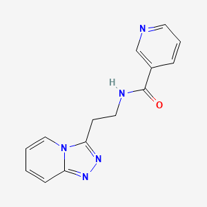 N-[2-([1,2,4]triazolo[4,3-a]pyridin-3-yl)ethyl]pyridine-3-carboxamide