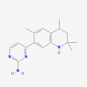 molecular formula C17H22N4 B11034168 4-(2,2,4,6-Tetramethyl-1,2,3,4-tetrahydroquinolin-7-yl)pyrimidin-2-amine 