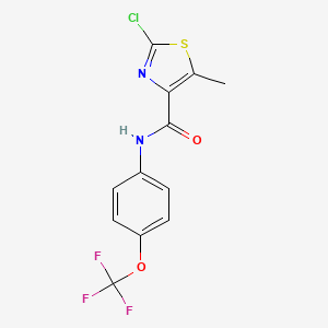 molecular formula C12H8ClF3N2O2S B11034178 C12H8ClF3N2O2S 