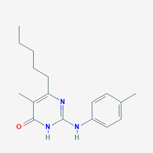 5-methyl-2-[(4-methylphenyl)amino]-6-pentylpyrimidin-4(3H)-one