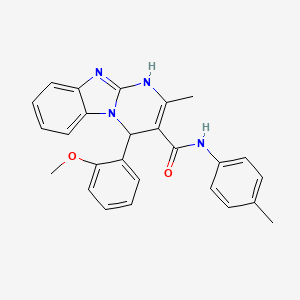 4-(2-methoxyphenyl)-2-methyl-N-(4-methylphenyl)-1,4-dihydropyrimido[1,2-a]benzimidazole-3-carboxamide