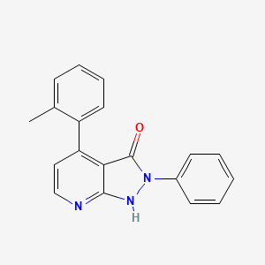 molecular formula C19H15N3O B11034260 4-(2-methylphenyl)-2-phenyl-1,2-dihydro-3H-pyrazolo[3,4-b]pyridin-3-one CAS No. 879616-39-4