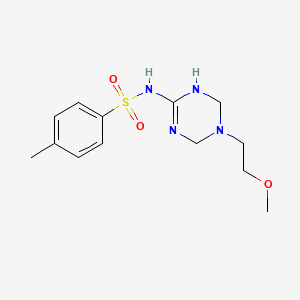 N-[5-(2-methoxyethyl)-1,4,5,6-tetrahydro-1,3,5-triazin-2-yl]-4-methylbenzenesulfonamide