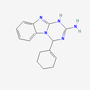 4-(1-Cyclohexenyl)-1,4-dihydro[1,3,5]triazino[1,2-a][1,3]benzimidazol-2-amine