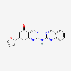 7-(2-furyl)-2-[(4-methylquinazolin-2-yl)amino]-7,8-dihydroquinazolin-5(6H)-one