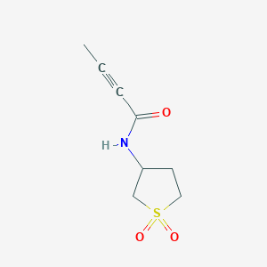 molecular formula C8H11NO3S B11034286 N-(11-Dioxo-1lambda6-thiolan-3-YL)but-2-ynamide 