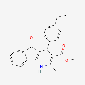 methyl 4-(4-ethylphenyl)-2-methyl-5-oxo-4,5-dihydro-1H-indeno[1,2-b]pyridine-3-carboxylate