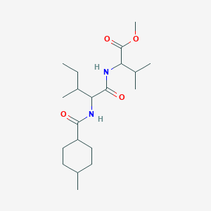 molecular formula C20H36N2O4 B11034309 methyl N-[(4-methylcyclohexyl)carbonyl]isoleucylvalinate 