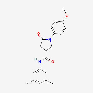 N-(3,5-dimethylphenyl)-1-(4-methoxyphenyl)-5-oxo-3-pyrrolidinecarboxamide