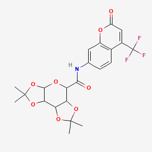 4,4,11,11-tetramethyl-N-[2-oxo-4-(trifluoromethyl)chromen-7-yl]-3,5,7,10,12-pentaoxatricyclo[7.3.0.02,6]dodecane-8-carboxamide