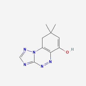 molecular formula C10H11N5O B11034355 8,8-Dimethyl-8,9-dihydro[1,2,4]triazolo[5,1-c][1,2,4]benzotriazin-6-ol 