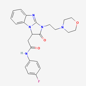 N-(4-fluorophenyl)-2-{1-[2-(morpholin-4-yl)ethyl]-2-oxo-2,3-dihydro-1H-imidazo[1,2-a]benzimidazol-3-yl}acetamide