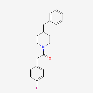 molecular formula C20H22FNO B11034458 4-Benzyl-1-[(4-fluorophenyl)acetyl]piperidine CAS No. 548789-53-3