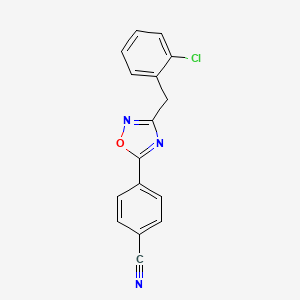 4-[3-(2-Chlorobenzyl)-1,2,4-oxadiazol-5-yl]benzonitrile