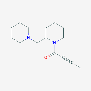 1-[2-(Piperidinomethyl)piperidino]-2-butyn-1-one