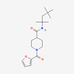 1-(furan-2-ylcarbonyl)-N-(2,4,4-trimethylpentan-2-yl)piperidine-4-carboxamide