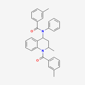 3-methyl-N-{2-methyl-1-[(3-methylphenyl)carbonyl]-1,2,3,4-tetrahydroquinolin-4-yl}-N-phenylbenzamide