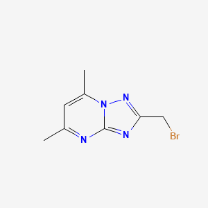 molecular formula C8H9BrN4 B11034593 2-(Bromomethyl)-5,7-dimethyl[1,2,4]triazolo[1,5-a]pyrimidine 