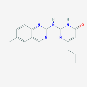 2-[(4,6-dimethylquinazolin-2-yl)amino]-6-propylpyrimidin-4(1H)-one