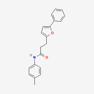 N-(4-methylphenyl)-3-(5-phenylfuran-2-yl)propanamide