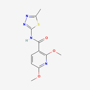 2,6-dimethoxy-N-(5-methyl-1,3,4-thiadiazol-2-yl)nicotinamide