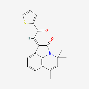 4,4,6-Trimethyl-1-[2-oxo-2-(2-thienyl)ethylidene]-4H-pyrrolo[3,2,1-IJ]quinolin-2-one