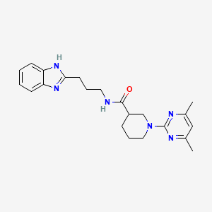 N-[3-(1H-benzimidazol-2-yl)propyl]-1-(4,6-dimethylpyrimidin-2-yl)piperidine-3-carboxamide