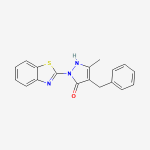 1-(1,3-benzothiazol-2-yl)-4-benzyl-3-methyl-1H-pyrazol-5-ol