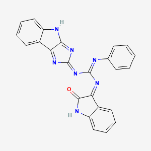 2-imidazo[4,5-b]indol-2-yl-1-[(3Z)-2-oxo-1,2-dihydro-3H-indol-3-ylidene]-3-phenylguanidine