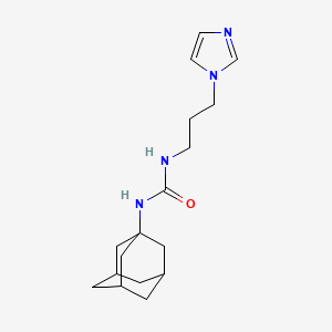 Urea, N-[3-(1H-imidazol-1-yl)propyl]-N'-tricyclo[3.3.1.1(3,7)]dec-1-yl-