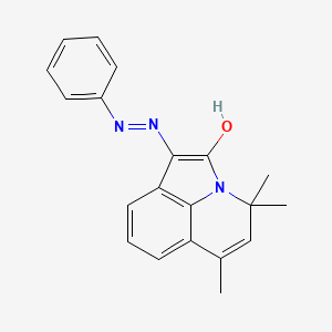 molecular formula C20H19N3O B11034901 (1E)-4,4,6-trimethyl-1-(2-phenylhydrazinylidene)-4H-pyrrolo[3,2,1-ij]quinolin-2(1H)-one 