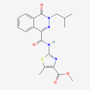 Methyl 5-methyl-2-({[3-(2-methylpropyl)-4-oxo-3,4-dihydrophthalazin-1-yl]carbonyl}amino)-1,3-thiazole-4-carboxylate